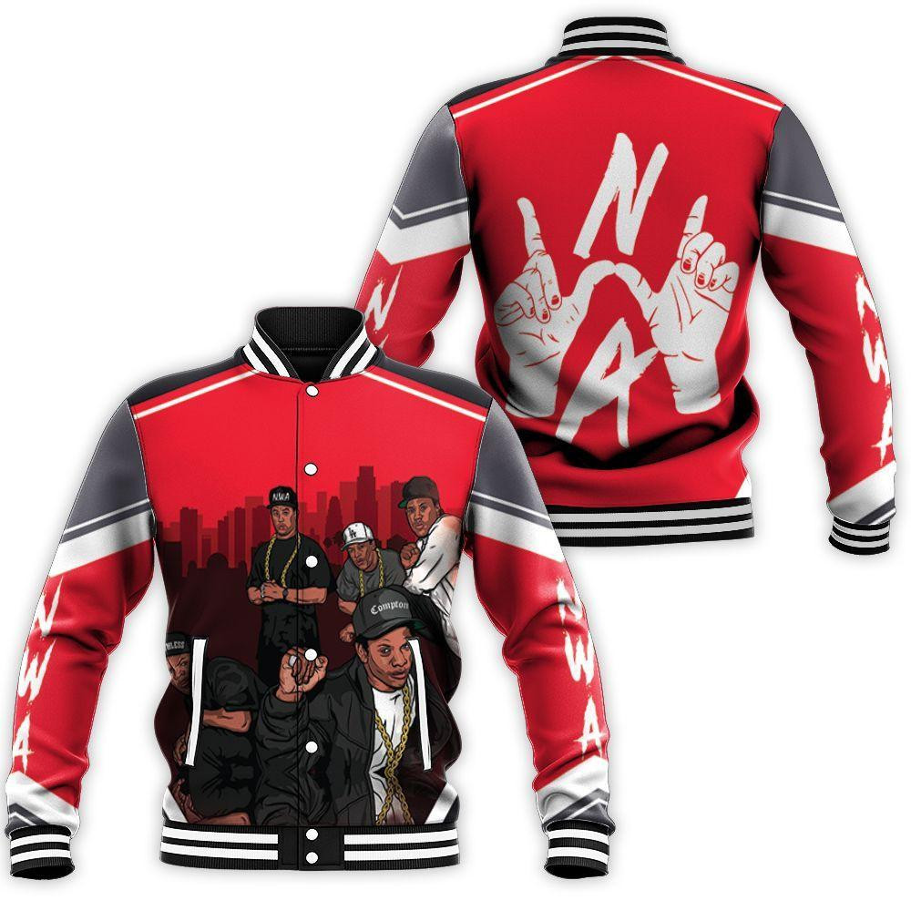 N.w.a. Member Groups Gta Style Baseball Jacket