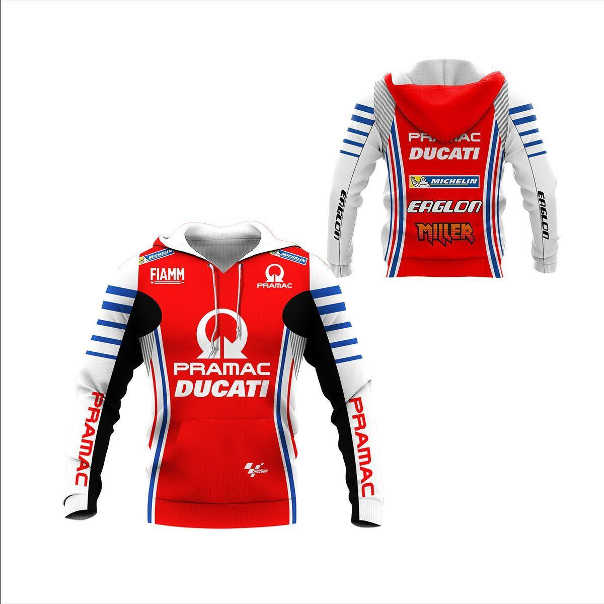 Ducati Shirt 215, 3d Hoodie Zip Hoodie