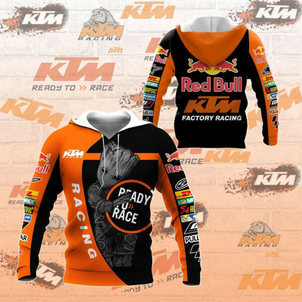 Ktm Ag Shirt 188, 3d Hoodie Zip Hoodie 410