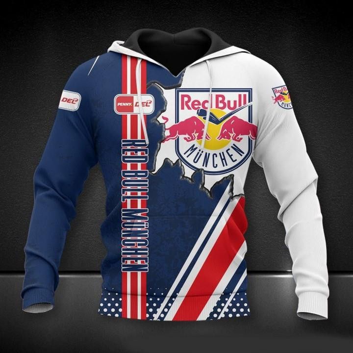 Red Bull Munchen All Over Print Hoodie, Zip Hoodie 305