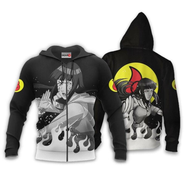 Hinata Hyuga Naruto Anime 1k394 Cartoon Graphic Outfits Aop 3d Hoodie, Zip Hoodie 498