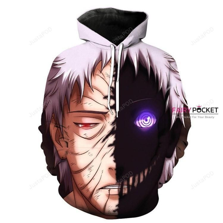Naruto Uchiha Obito Zetsu 3D All Over Print Hoodie & Zip Hoodie
