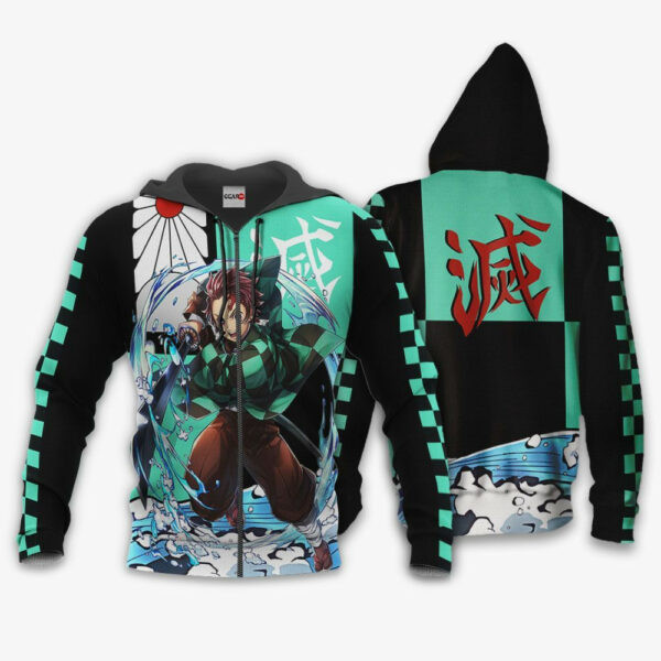 Demon Slayer Tanjiro Anime 2k850 Cartoon 3d Hoodie Zip Hoodie 1286