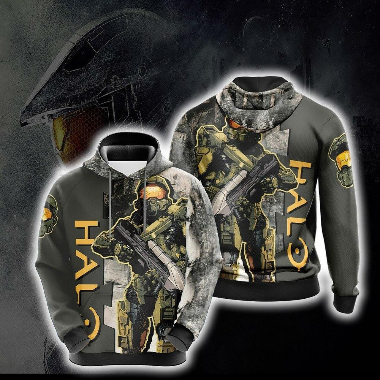 Halo Unisex 3D All Over Print Hoodie & Zip Hoodie
