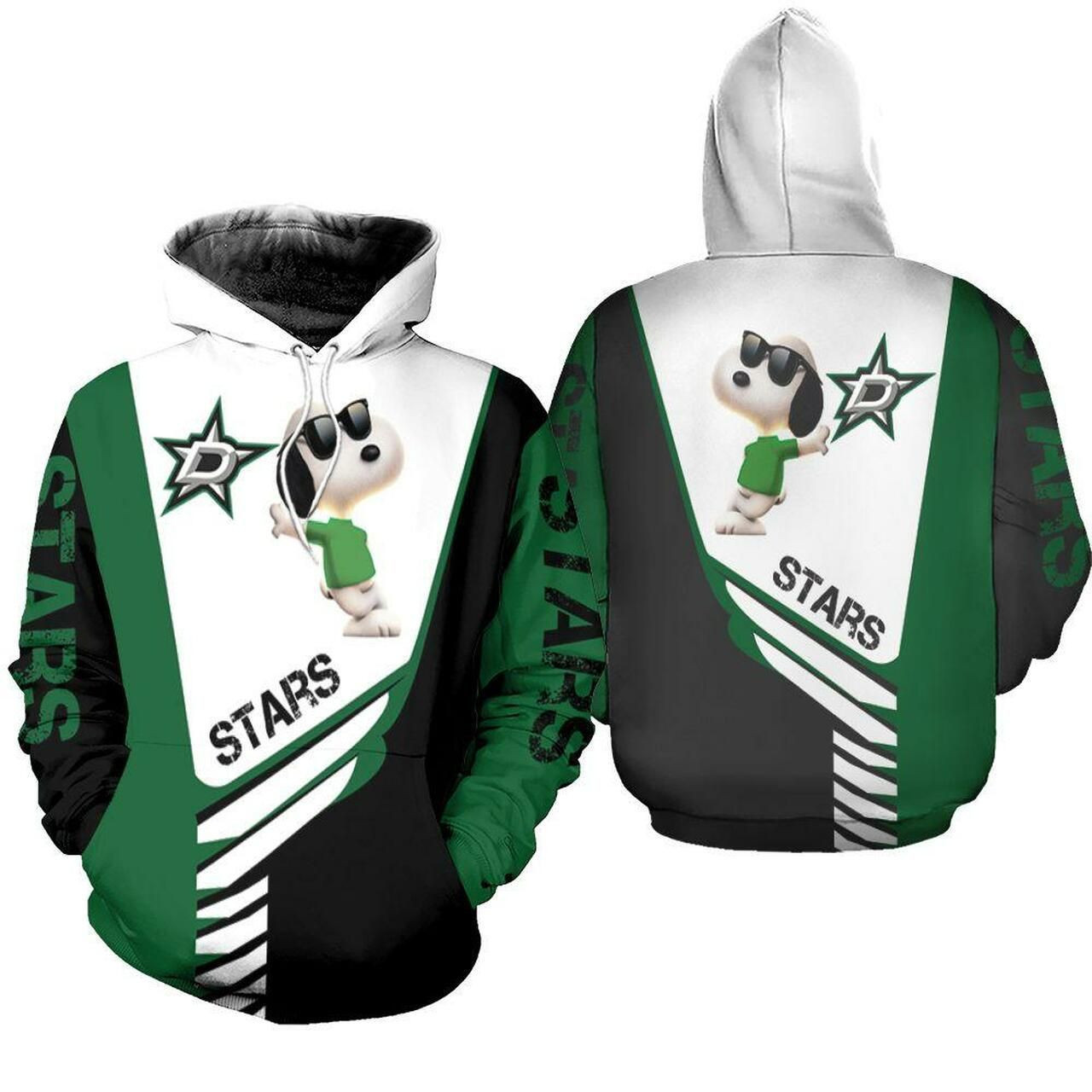 Dallas Stars Snoopy For Lover 3D All Over Print Hoodie & Zip Hoodie