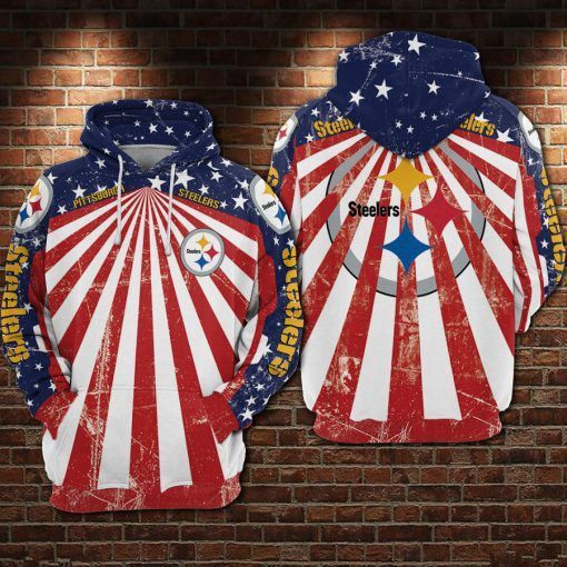 Pittsburgh Steelers Flag England 3D All Over Print Hoodie & Zip Hoodie