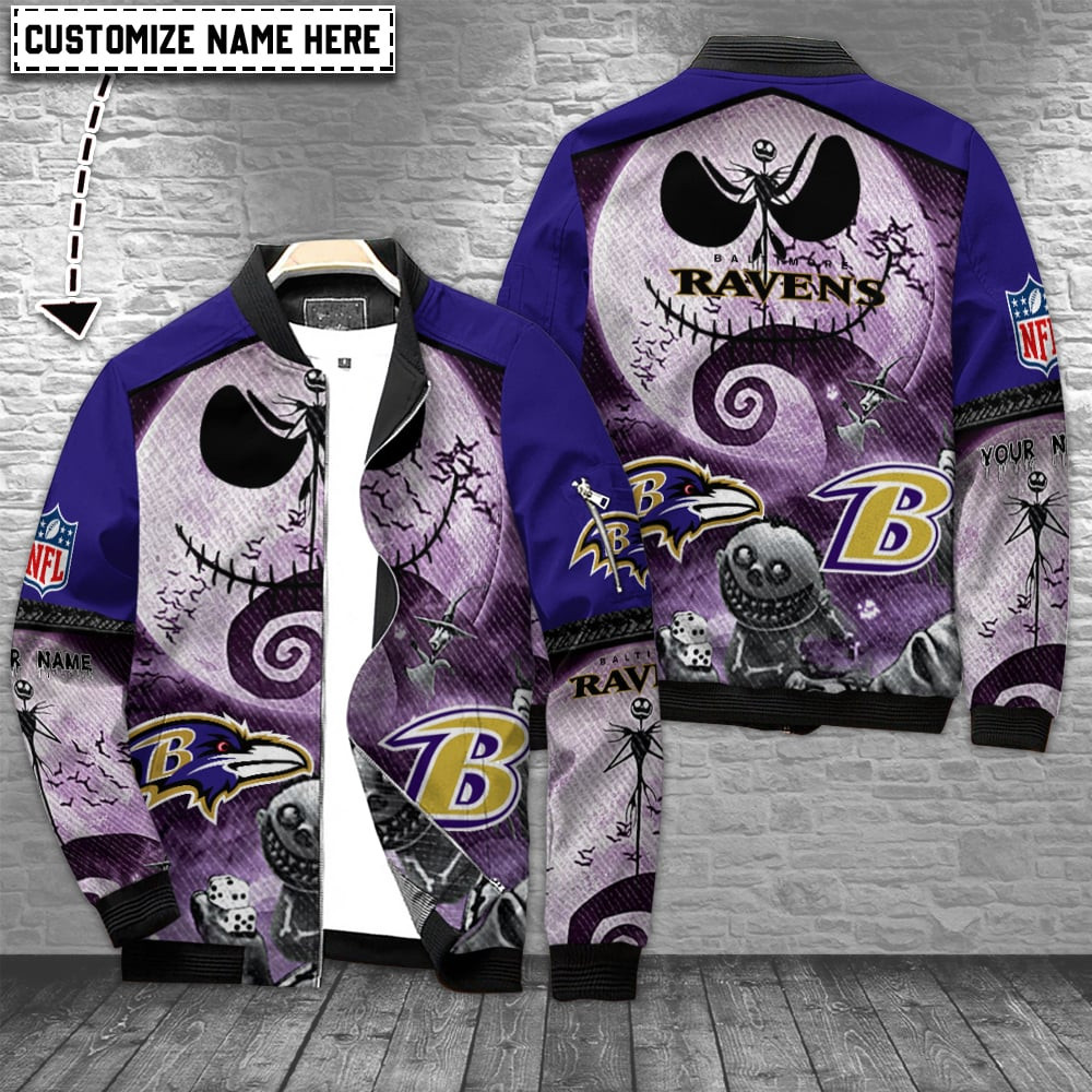 Baltimore Ravens Personalized Bomber Jacket BGBBJ949