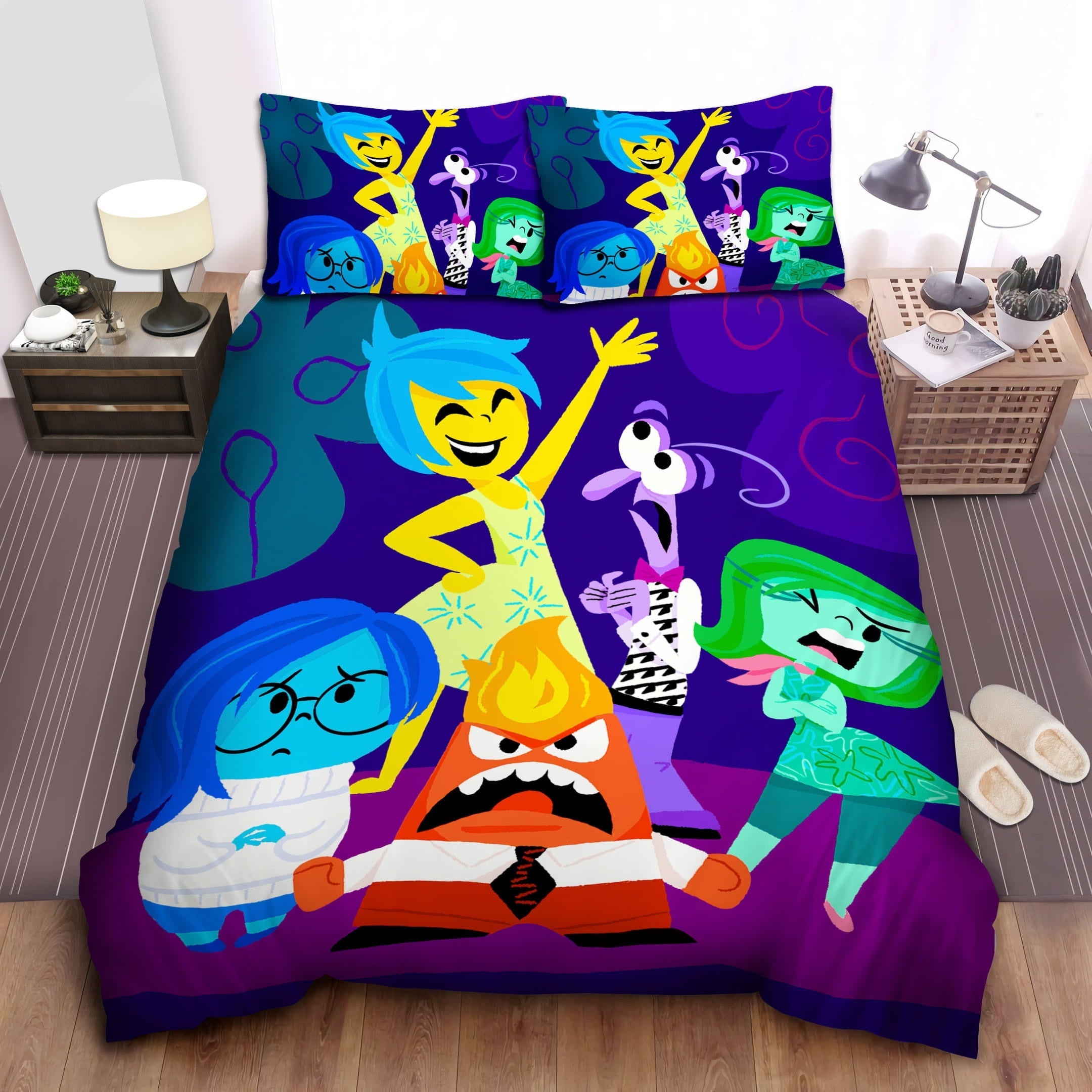 Inside Out Bedding Set DN The Five Emotions Art Style Duvet Covers