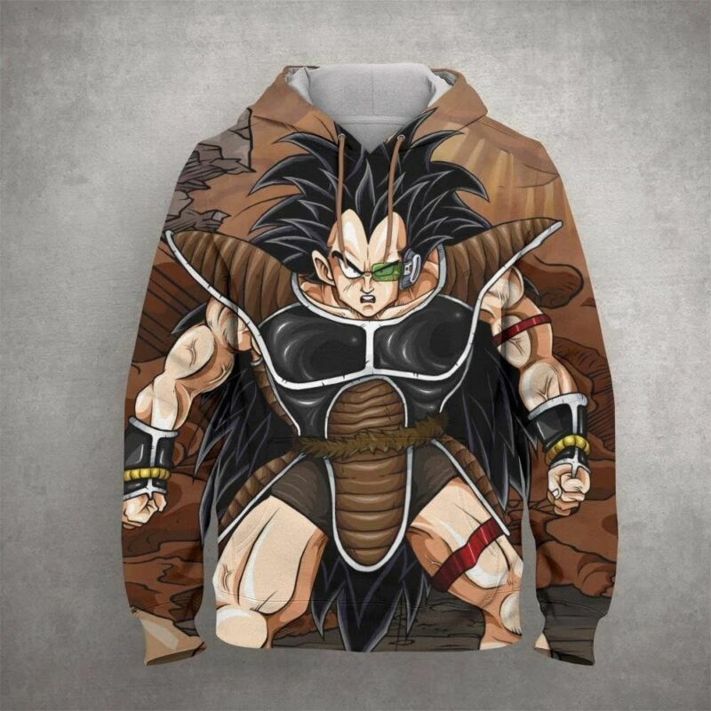 Raditz Cartoon Dragon Ball 36 Over Print 3d Hoodie Zip Hoodie