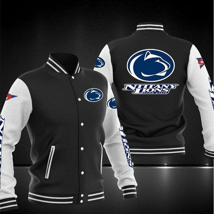 Penn State Nittany Lions Black Baseball Jacket