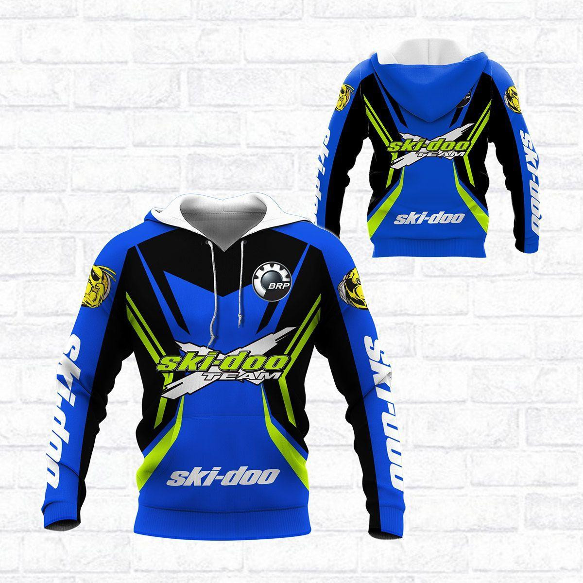 Ski-doo Racing Team 7k784 3d Zip Hoodie Hoodie Ii0