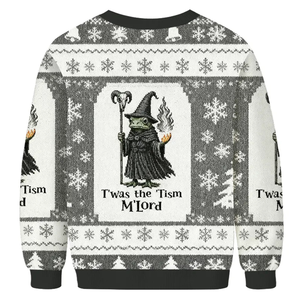 Witch Frog Twas The Tism Mlord 2025 Christmas Ugly Sweater