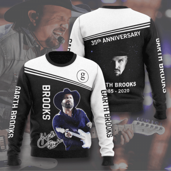 Garth Brooks 35th Anniversary 1985 2020 Signature 3d Hoodie All Over Printed Hoodie