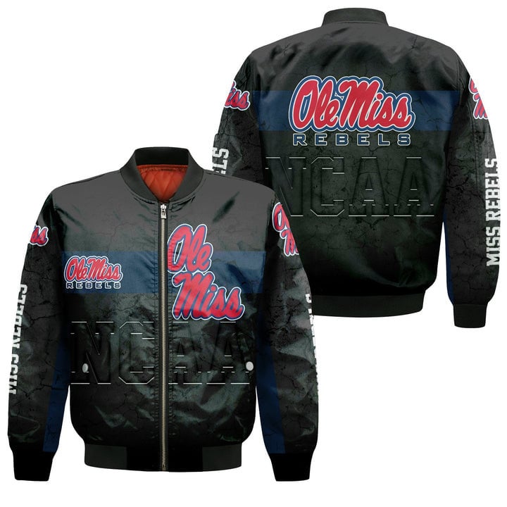 Ole Miss Rebels Black Legendary Bomber Jacket