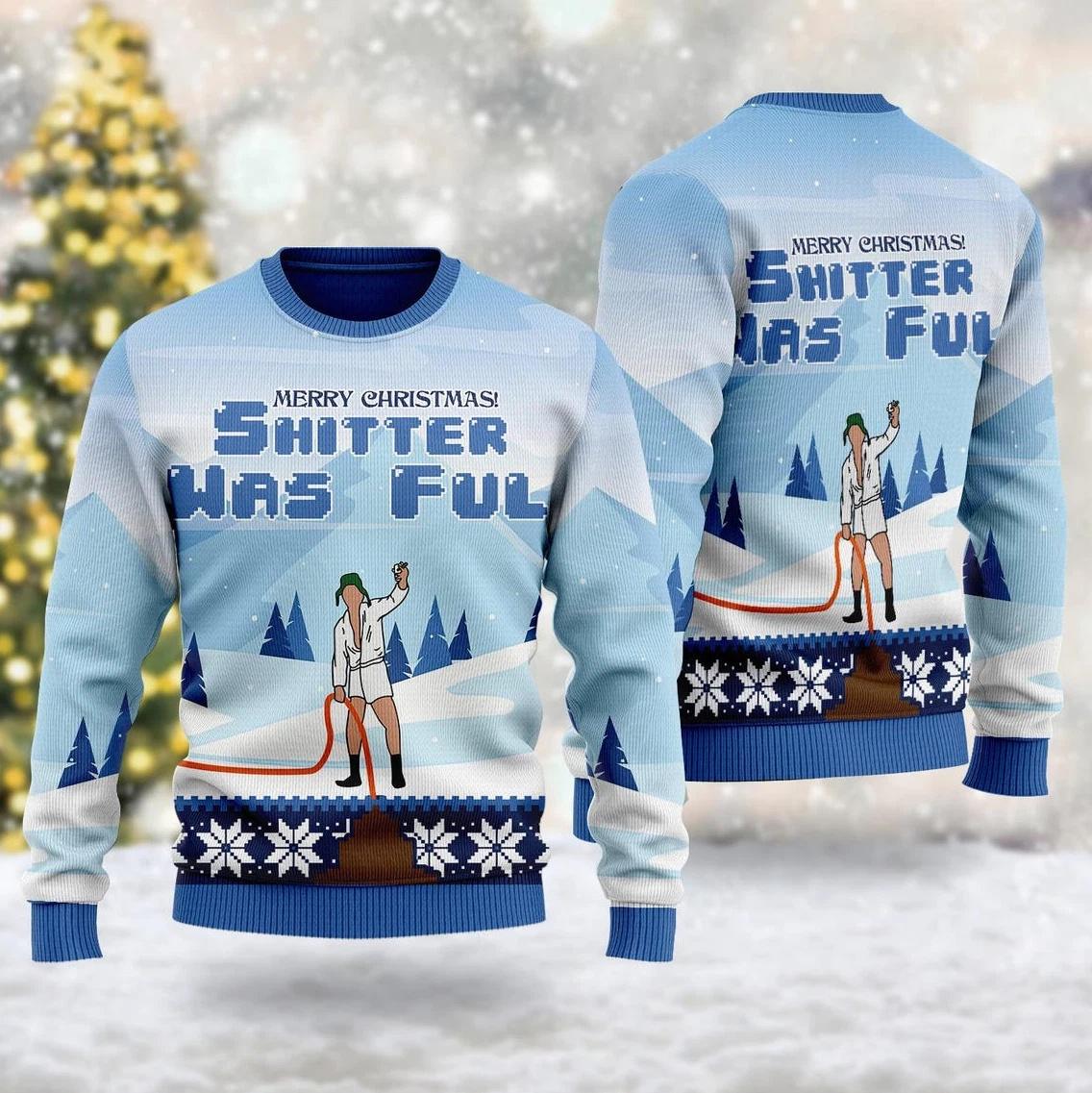 Merry Christmas Shtters Full Ugly Christmas Sweater National Lampoon’s Ugly Christmas Sweater