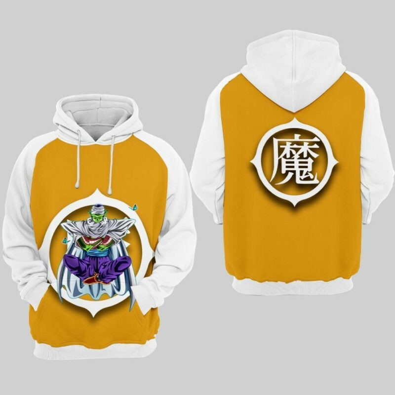 Piccolo Cartoon Dragon Ball Over Print 3d Hoodie Zip Hoodie
