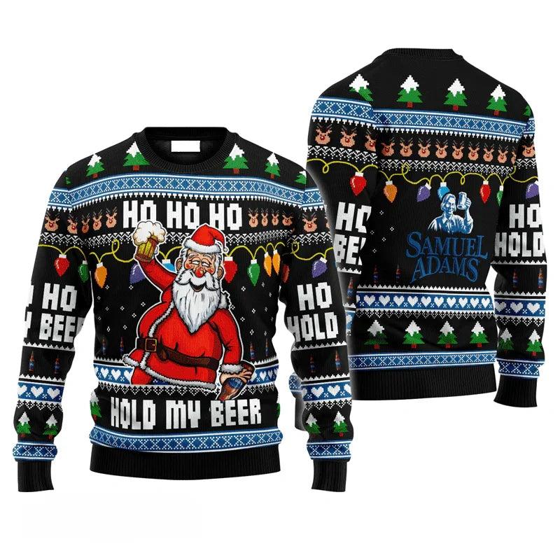 Samuel Adams Drunken Santa Ugly Christmas Sweater