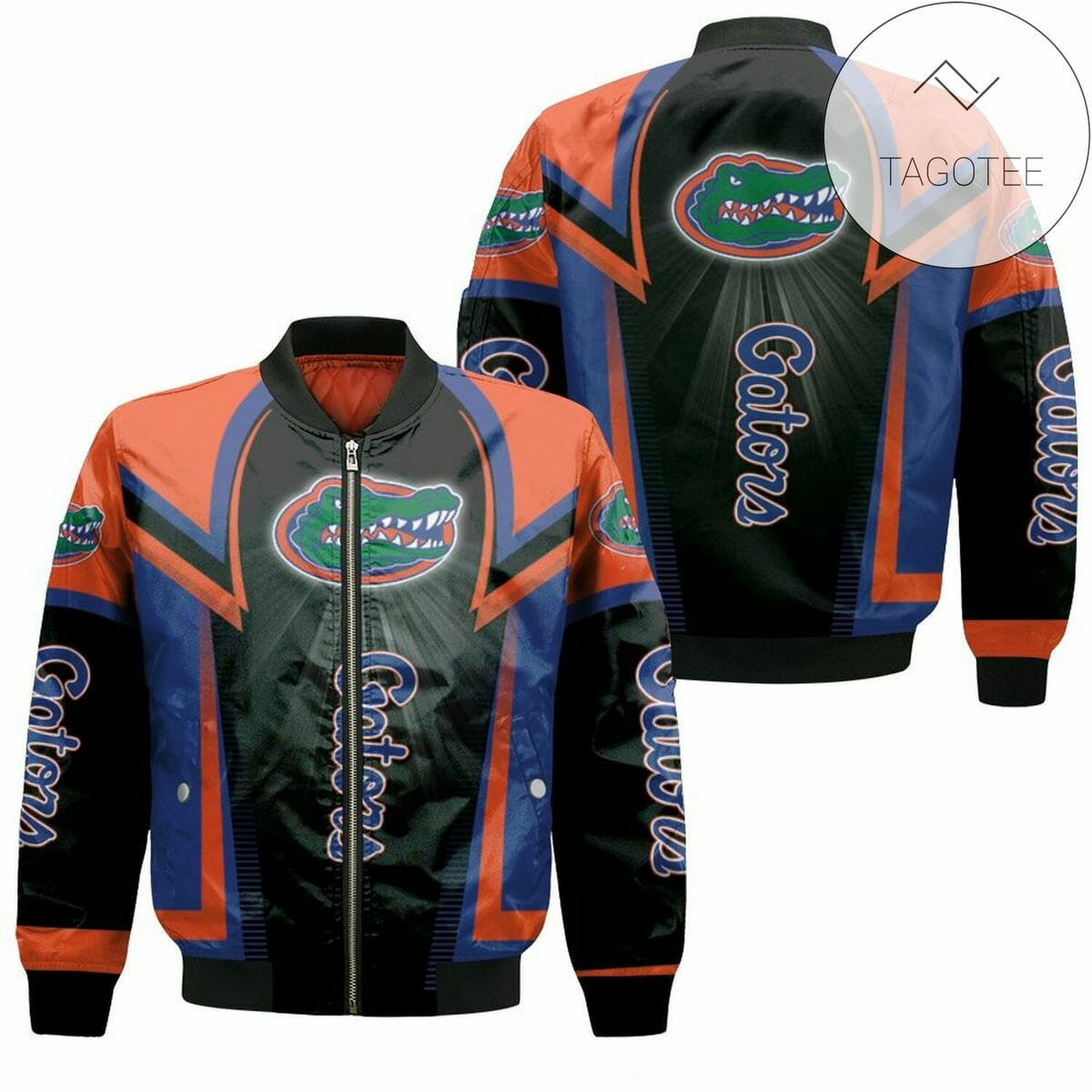 Florida Gators Black Orange Bomber Jacket