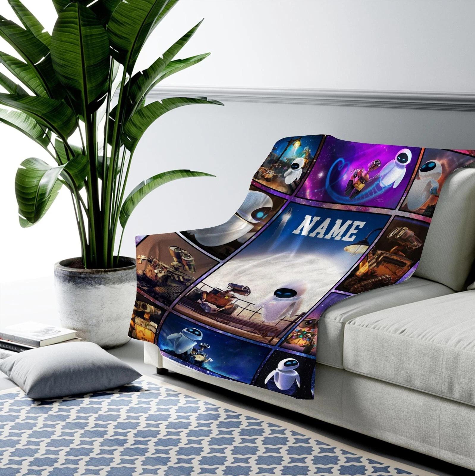 Personalized Pixar WALL-E Fleece Sherpa Blanket