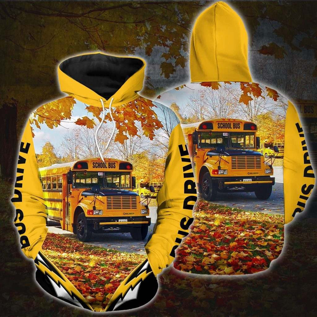 School Bus Driver 3D All Over Print Hoodie & Zip Hoodie
