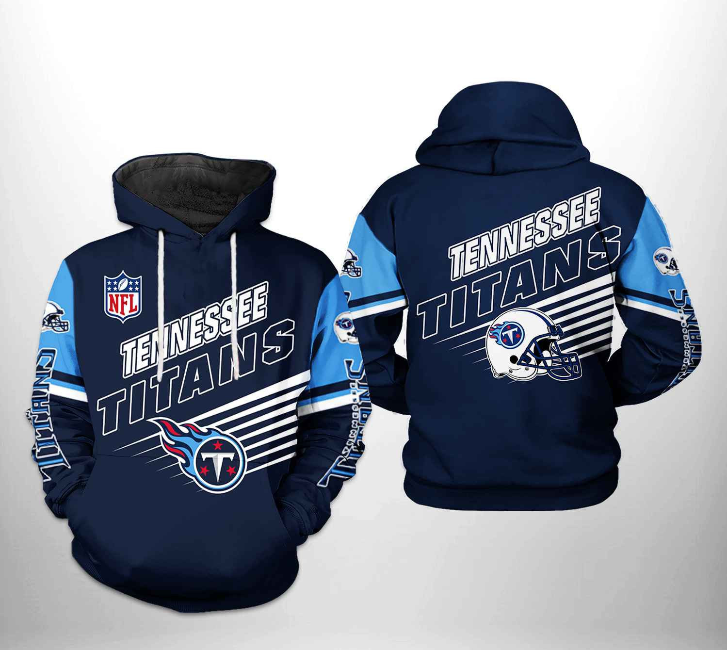 Tennessee Titans Team 3D All Over Print Hoodie & Zip Hoodie
