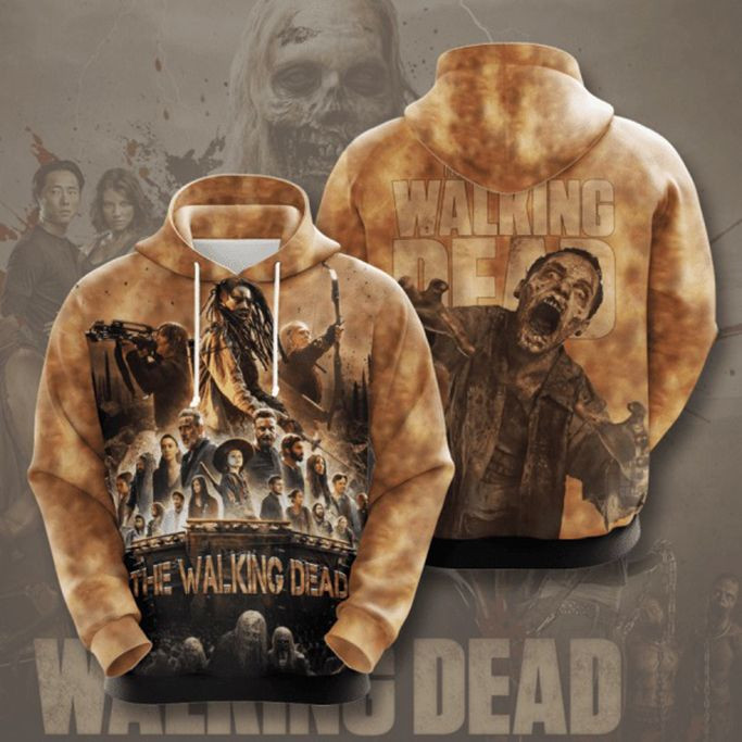 The Walking Dead Series Design Gift For Fan Custom 3d Hoodie All Over Printed Hoodie