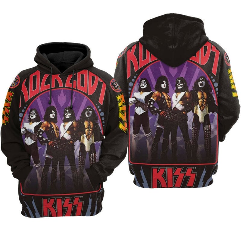 Kiss Band Rock Gods Hoodie Zip Hoodie