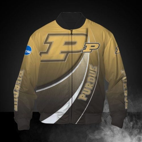 Purdue Boilermakers Gold Bomber Jacket
