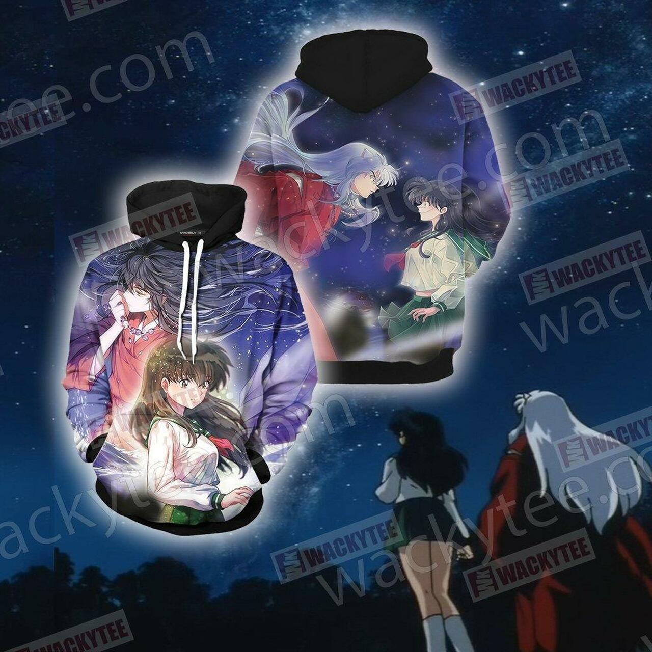 Inuyasha And Kagome New Look 3D All Over Print Hoodie & Zip Hoodie