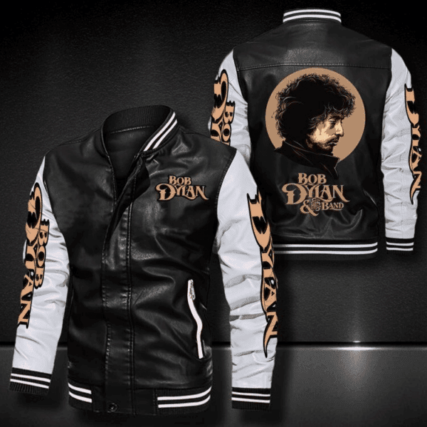 Bob Dylan And His Band Thank You For The Memories 5k607 Gifts Lover Leather Bomber Jacket 61