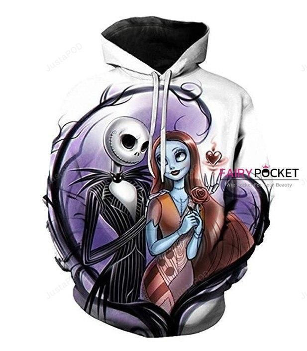The Nightmare Before Christmas Sally Jack Skellington 3D All Over Print Hoodie & Zip Hoodie