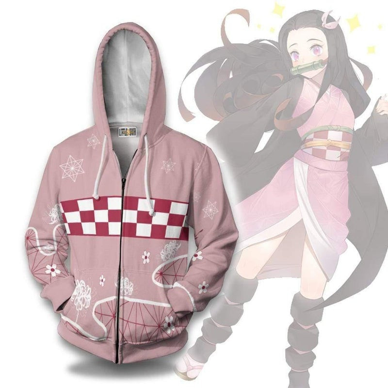 Nezuko Kamado Custom KNY Clothes Anime 3D All Over Print Hoodie & Zip Hoodie