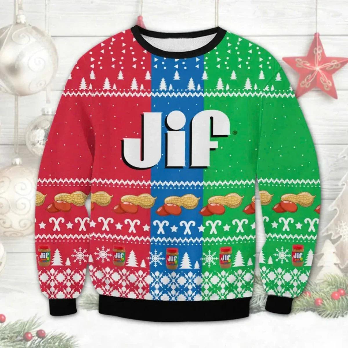 JIF Ugly Christmas Sweater