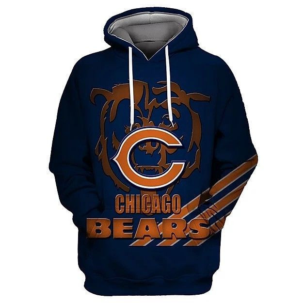CHICAGO BEARS 3D All Over Print Hoodie & Zip Hoodie