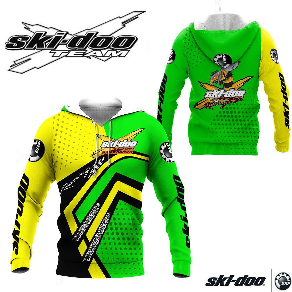 Ski-doo Racing Team 7k788 3d Zip Hoodie Hoodie Ii0