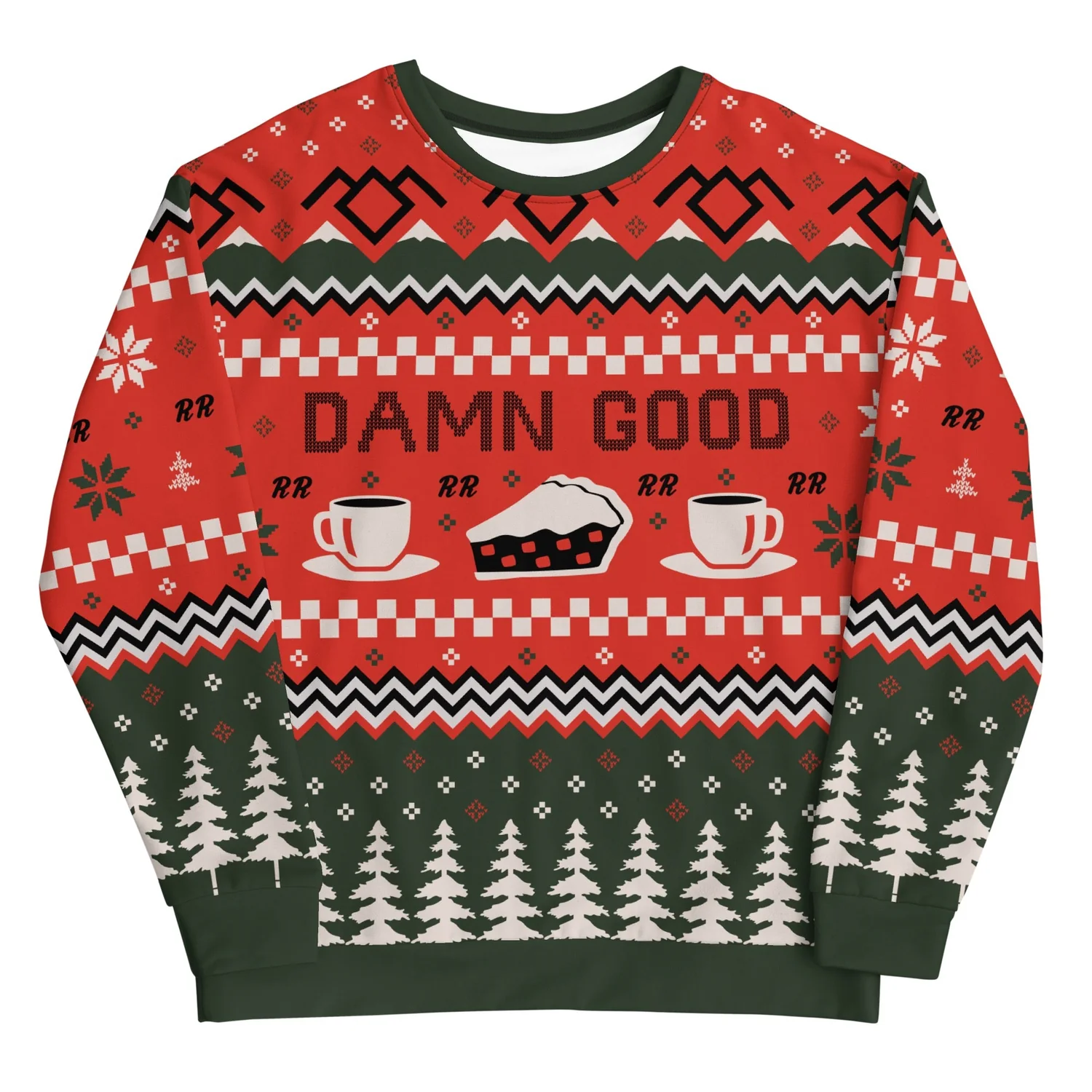 Twin Peaks Damn Good Holiday Ugly Christmas Sweater 2025