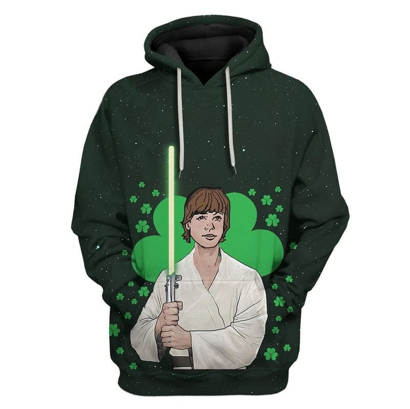 Luke St Patrick's Day Over Print 3d Hoodie Zip Hoodie