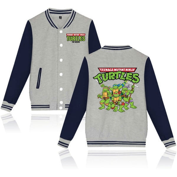 Teenage Mutant Ninja Turtles Tmnt Baseball Jacket Sweatshirt Winter Popular Soft Hoodie Sweatshirt Printed Cotton Hoodies Pop Jackets