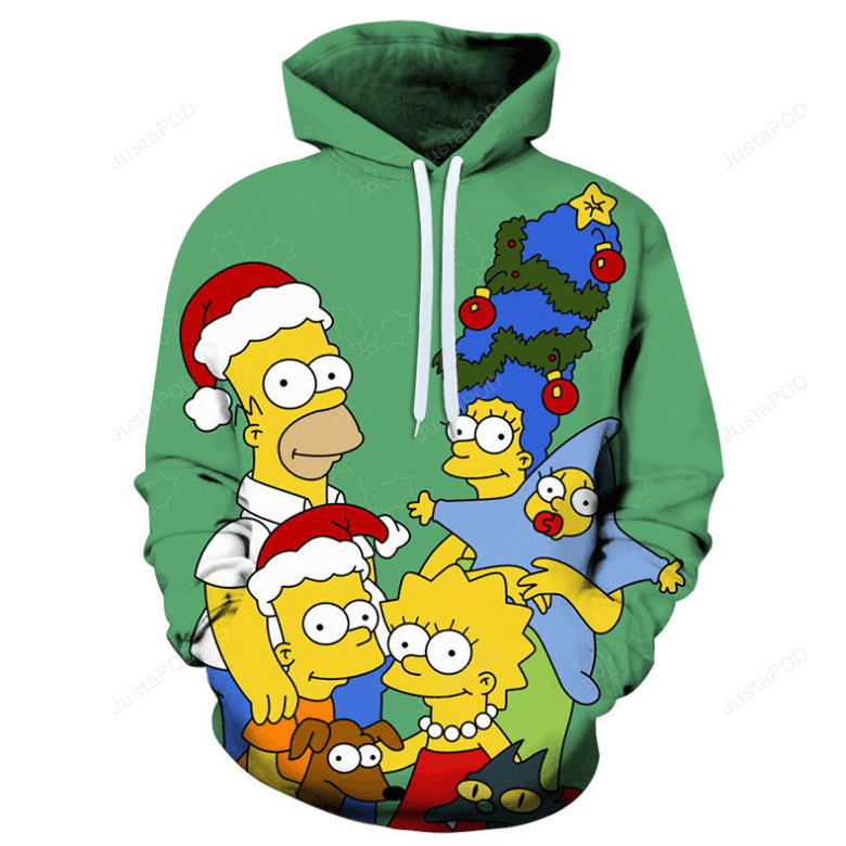 The Simpsons 3d All Over Print Hoodie, Zip-up Hoodie 01