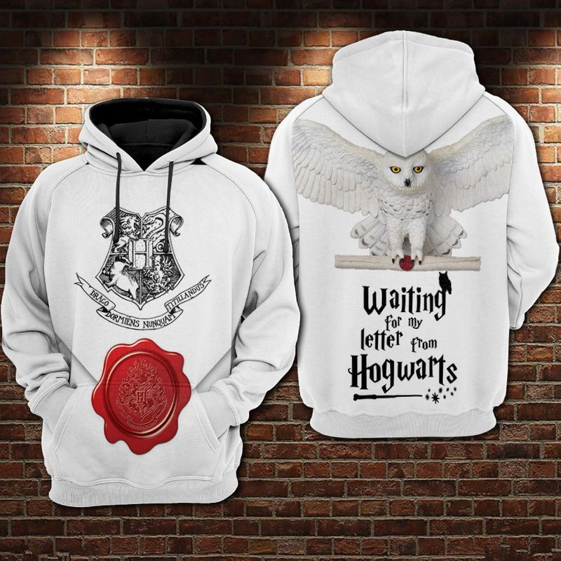 Harry Potter Waiting For My Letter From Hogwarts Over Print 3d Hoodie Zip Hoodie