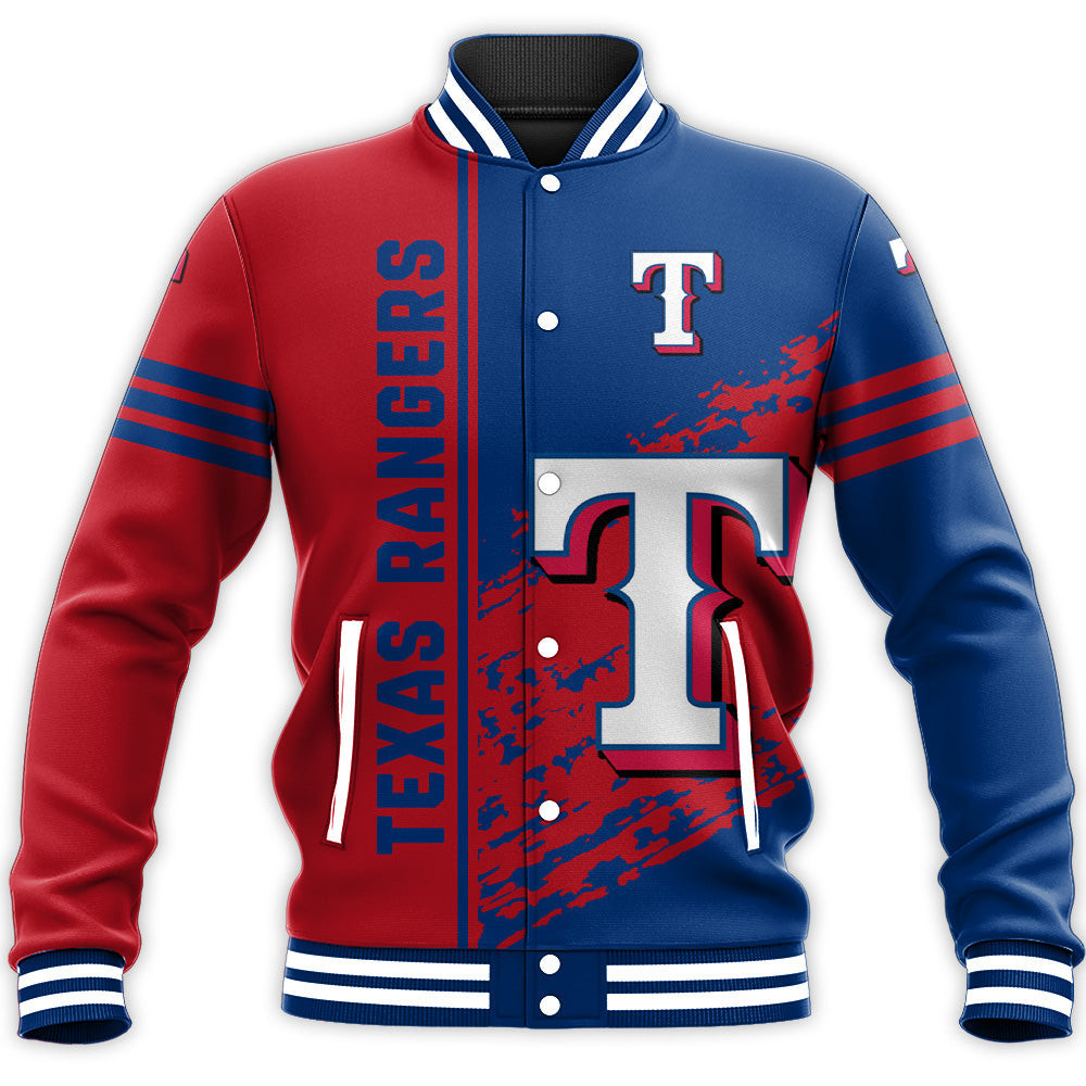 Texas Rangers Red Blue Baseball Jacket