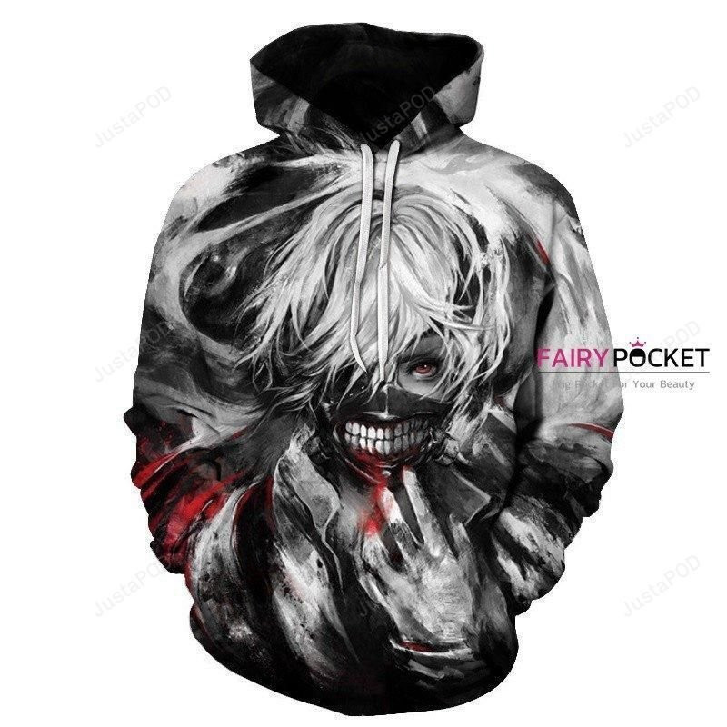 Tokyo Ghoul Ken Kaneki 3D All Over Print Hoodie & Zip Hoodie