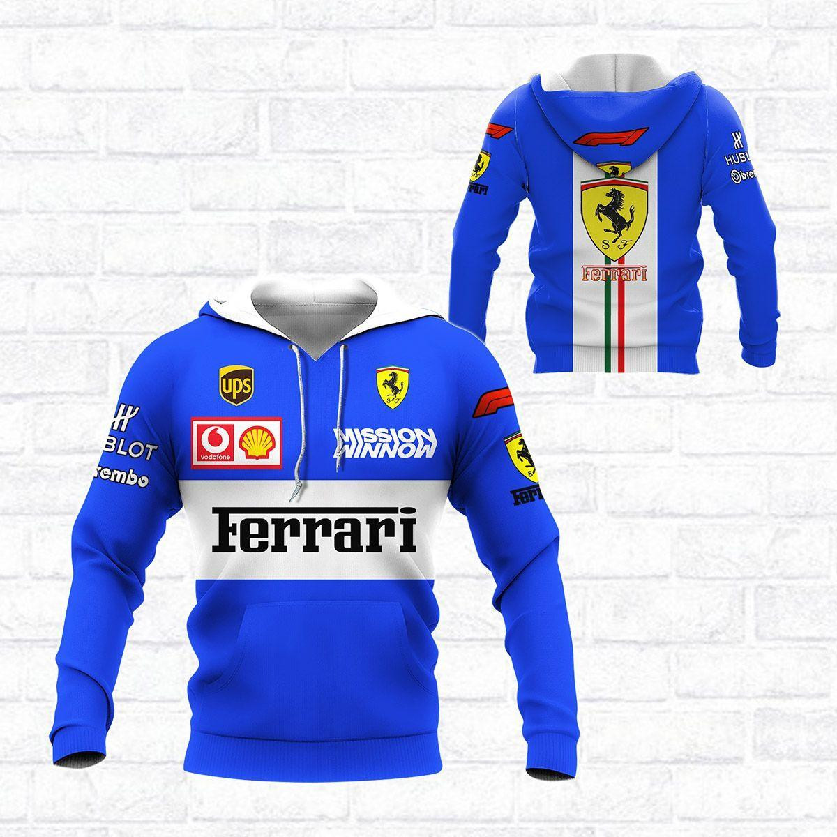 Scuderia Ferrari Luxyry Racing Car 7k973 3d Zip Hoodie Hoodie Ii0