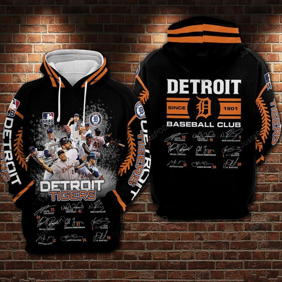 Detroit Tigers Football Anniversary 3D All Over Print Hoodie & Zip Hoodie
