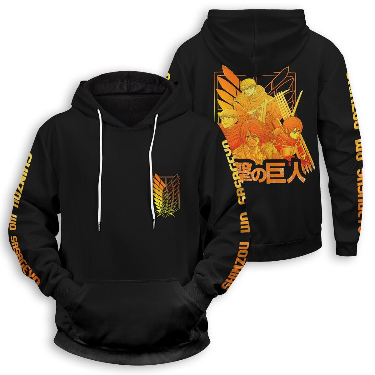 Scouting Legion Attack On Titan Anime All Over Print Hoodie