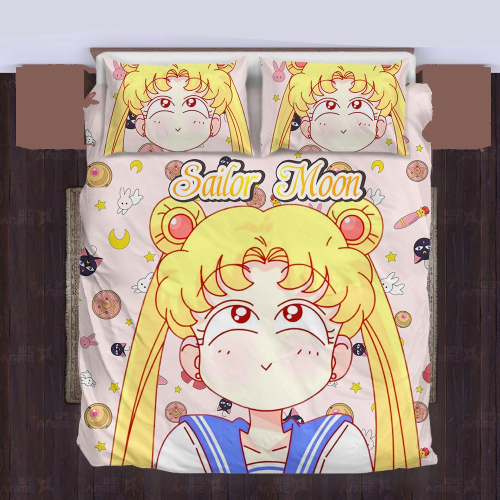 Sailor Moon Bedding Set Sailor Moon Cute Items Pattern Duvet Covers