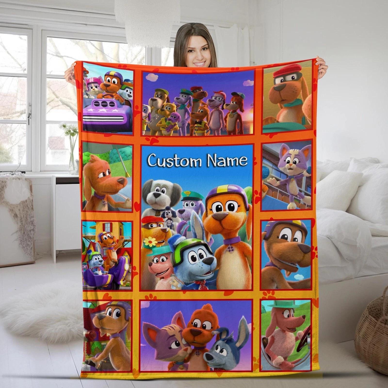 Personalized Hatchimals Fleece Sherpa Blanket