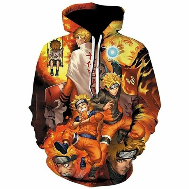 Naruto Characters Anime All Over Printed Custom 3d Hoodie