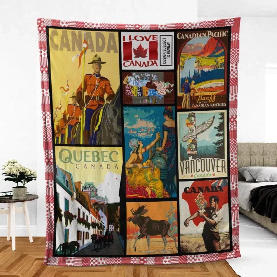 Canada Blanket  Culture Of Canada Fleece Sherpa Blanket