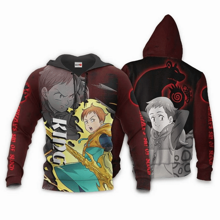 Grizzly's Sin Of Sloth King Seven Deadly Sins 3d Hoodie Zip Hoodie